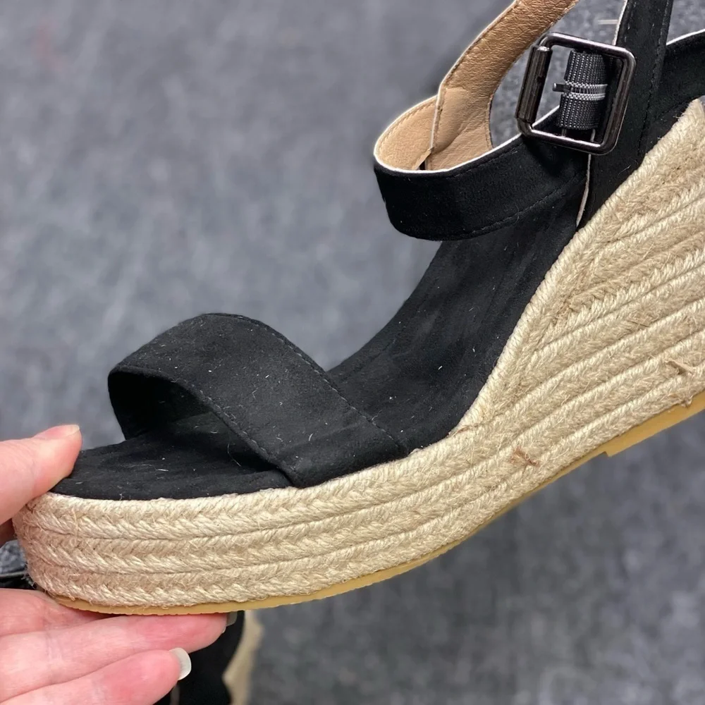 Black Espadrille Sandals